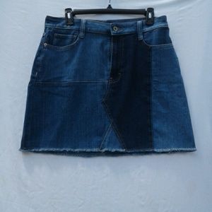 Arizona Jean Co patched looking Jean skirt